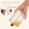2 Pack Candy Jars with Lids - 47 & 30 OZ Clear Plastic Cookie Storage Containers Airtight - 3 of 4