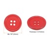 Unique Bargains Resin Craft Snap Round Flat 4-Hole Sewing Buttons 50 Pcs - 2 of 4