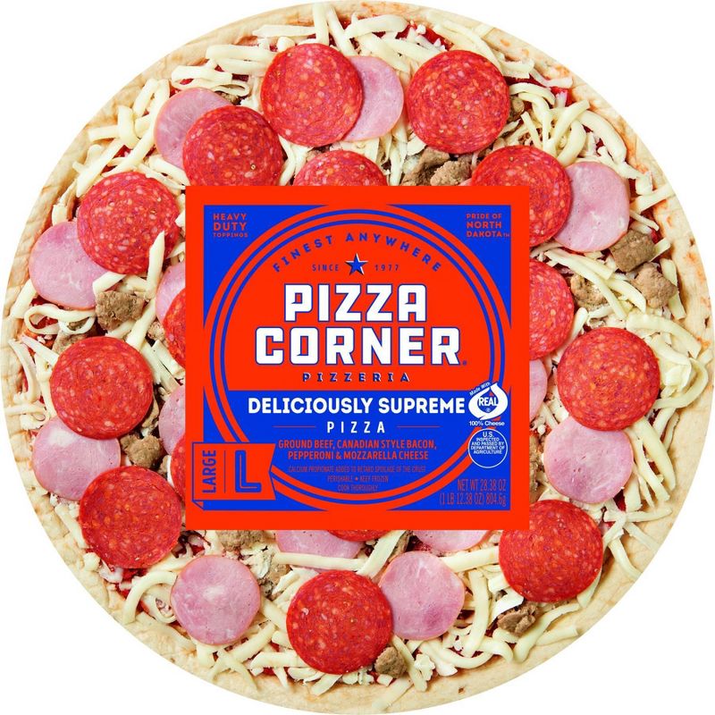 Pizza Corner Supreme Frozen Pizza - 28.38oz, 1 of 5
