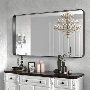 Wall-Mounted Mirror Rectangle Bathroom Vanity Mirrors Framed Mirrors Aluminum Framed Bathroom Mirror - 1 of 4