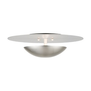Livex Lighting Ventura 2 - Light Semi-Flush Mount in  Brushed Nickel - 1 of 1