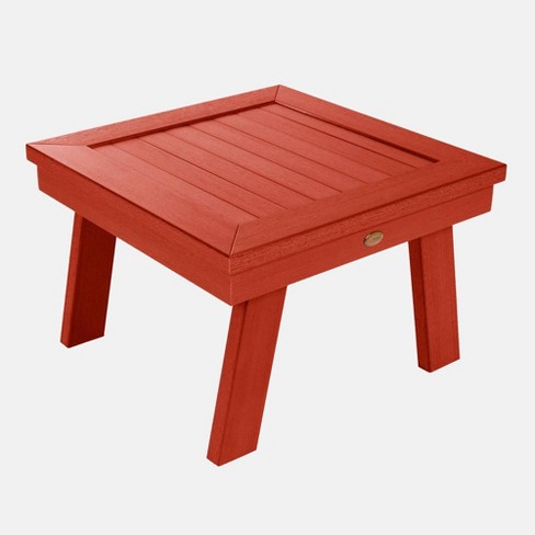 Adirondack Patio Side Table Rustic Red Highwood Target