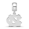 Black Bow Jewelry Sterling Silver North Carolina Tar Heels NCAA Bead Charm - 3 of 4