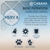 Cabana Air Filters 6 Pack Home HVAC Furnace Air Filters, Capture Unwanted Particles with Pleated Design, MERV 8, 14 x 20 x 1, White - 4 of 4