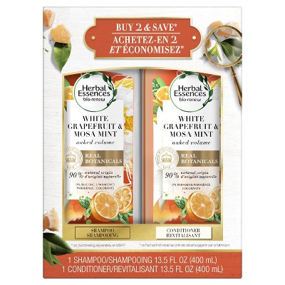 Herbal Essences bio:renew White Grapefruit & Mosa Mint Shampoo and Conditioner Bundle Pack