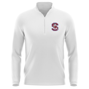 Men's South Carolina State University Adult Active Sport 1/4 Zip Pullover Left Chest Logo - 1 of 4