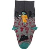 Zombie Good Morning Socks (Women's Sizes, Adult Medium) from the Sock Panda - Great for Halloween - 3 of 4