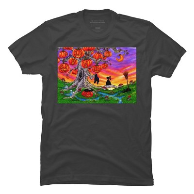 Men's Design By Humans WAITING FOR HALLOWEEN By Buddyforme T-Shirt