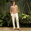 Campus Sutra Men Men's Tan Brown Halo Striped Shirt - 4 of 4