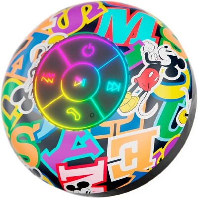 Disney Mickey Mouse and Friends Bluetooth Shower Speaker- IPX4 Splashproof Wireless Speaker with Touch Controls + 5HR Playtime- Disney Gifts