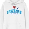 Superman 2025 Look Up Adult White Long Sleeve Hooded Sweatshirt - 2 of 4