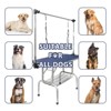 46" Dog Grooming Table,Foldable Home Pet Bathing Station with Adjustable Height Arm/Noose/Mesh Tray - 3 of 4