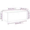 vidaXL Coffee Table Brown Oak Engineered Wood 35.4 x 19.7 x 15.7 in - 4 of 4