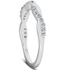 Pompeii3 1/5Ct Diamond Infinity Wedding Ring Womens 14k White Gold Interwoven Stack Band - 3 of 4