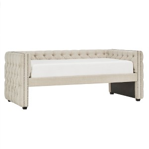 Darlington Tufted Daybed - Twin - Oatmeal - Inspire Q