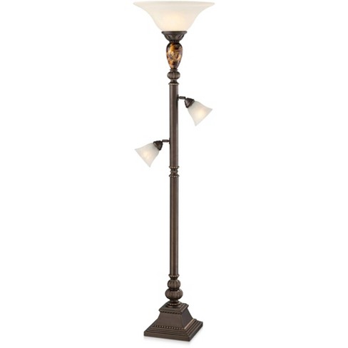 Rustic torchiere 2024 floor lamp