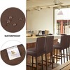 PiccoCasa Waterproof PU Leather Pub Counter Height Side Chair Covers with Elastic Band - 3 of 4