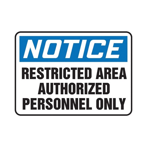 Adhesive Vinyl MADM304VS Accuform Signs Accuform Warning No Trespassing Safety Sign 10 x 14 Inches