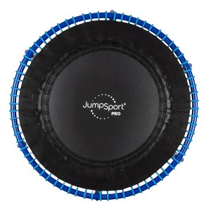 JumpSport 350 PRO Fitness Trampoline, Cardio Workout, No-Tip Arched Legs Home Gym Equipment with Adjustable Bungees & 60 Day Trial Video, 39", Blue - 1 of 4