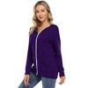 Women's Zip Up Hoodie Casual Sweatshirt Hoodies Long Sleeve Thermal Sport Jackets with Pockets - 4 of 4