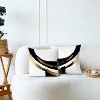 Black White Gold Pillow Covers, Abstract White Black and Gold Pillow Covers 18x18 Set of 2 - 2 of 4