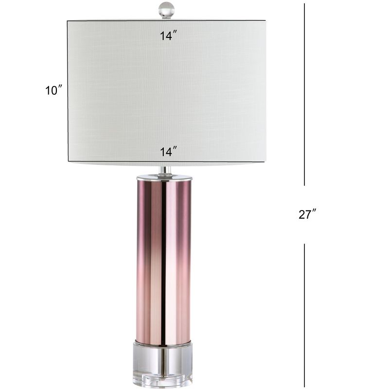 JONATHAN Y Edward Glass/Crystal LED Table Lamp, 3 of 9