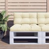 vidaXL Outdoor Pallet Cushion in Cream - 27.6"x15.7"x4.7" - with Light 100% Polyester Fabric and Hollow Fiber Filling - 2 of 4