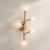 Franklin Iron Works Clement 24" High Burnished Brass 5-Light LED Wall Sconce - 2 of 4