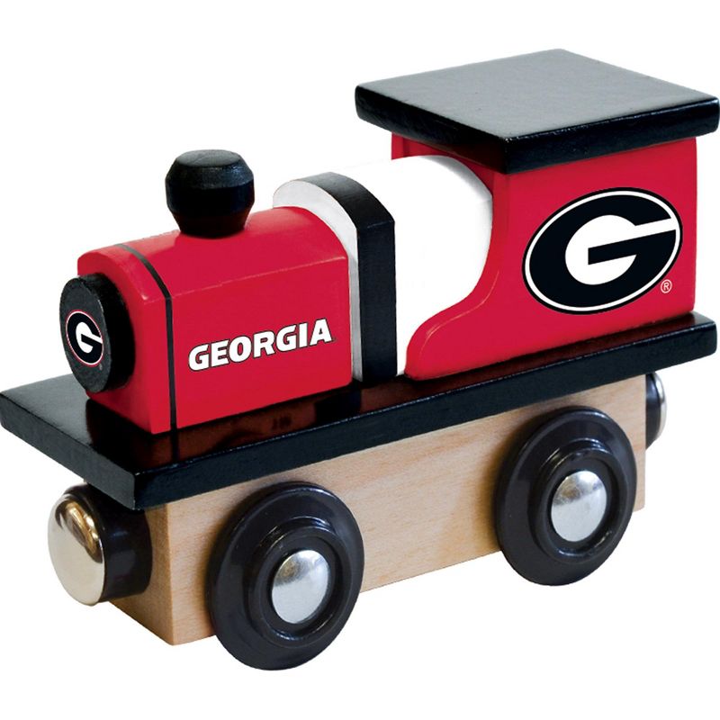 MasterPieces Officially Licensed NCAA Georgia Bulldogs Wooden Toy Train Engine For Kids, 1 of 6