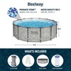 Bestway Steel Pro MAX Round Above Ground Swimming Pool Set with Metal Frame Filter Pump, Ladder, and Cover - 3 of 4