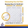 Filter King 12.13x19.5x1 Air Filter | 12-PACK | MERV 13 HVAC Pleated A/C Furnace Filters | MADE IN USA | Actual Size: 12.13 x 19.5 x .75" - 2 of 3