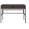 HomeRoots 42" Brown and Black Writing Desk - 4 of 4