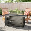 Mondawe 24" H Steel Propane Outdoor Fireplace Patio Fire Pit Table with Lid - 2 of 4