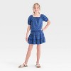 Girls' Short Sleeve Eyelet Top - Cat & Jack™ - 3 of 3