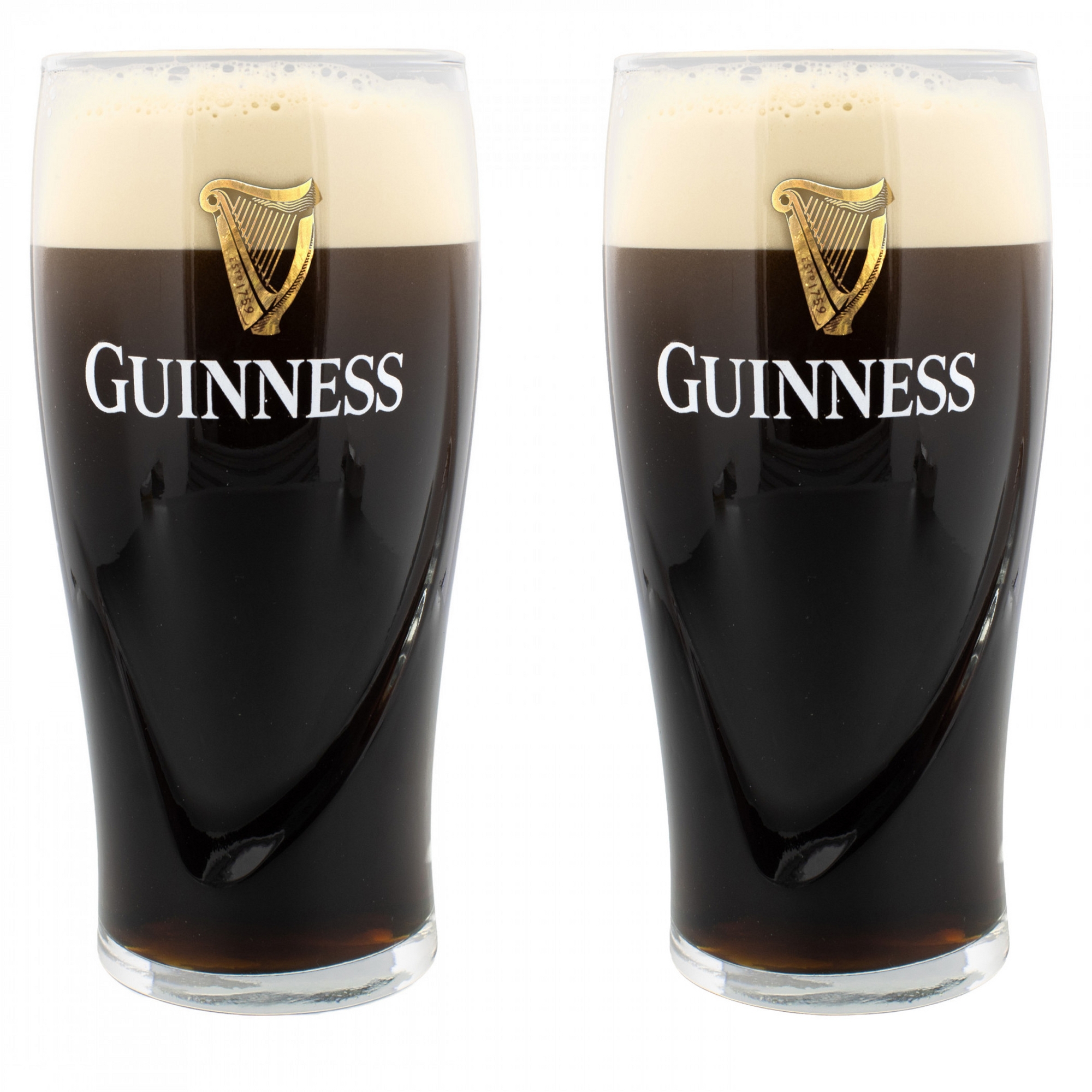 Guinness 20oz Pint Glass 2-Pack