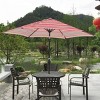 Outdoor Patio Umbrella, 9 FT Umbrella, Umbrella with 6 Steel Ribs,UV Resistant Polyester Fabric Lawn Umbrella with Steel Frame-Coolbibila - 2 of 4