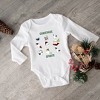 The Juniper Shop Christmas Spirits Green Words Baby Long Sleeve Bodysuit - 2 of 3