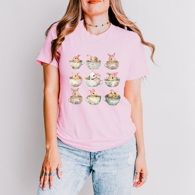 Simply Sage Market Teacup Bunnies Coquette Short Sleeve Tee