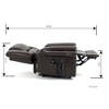Power Lift Recliner Chair with USB Ports, Heat Massage Dual Motor Up to 350 LBS - 2 of 4