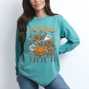 Simply Sage Market The Midnight Hour  Garment Dyed Long Sleeve - 1 of 4