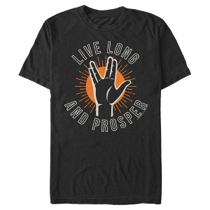 Men's Star Trek Long Live Prosper Salute T-Shirt - 1 of 4