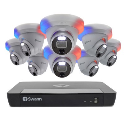 NVR16-8580 / 4TB / 8x NHD-1200DE 12MP Dome Enforcer IP Digital Still Cameras