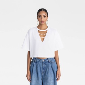 KBB by KAHLANA Women's Short Sleeve T-Shirt 'The Cut Out Tee' - 1 of 2