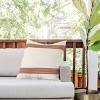 20"x20" Deny Designs Becky Bailey Band in Rust Square Outdoor Throw Pillow Off-White - 3 of 4
