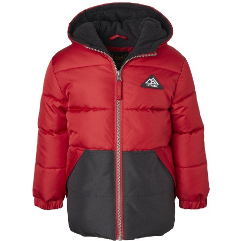 Red puffer store jacket target