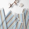Bacati - Mod Stripes Aqua Throw Pillow - 4 of 4