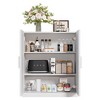 Dovelina Accent Storage Cabinet with Adjustable Shelves-Rattan Door - 4 of 4