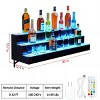 Acrylic Wall-Mounted Multifunctional Cabinet with Display and Storage Shelves, Suitable for Home and Commercial Bars, Gatherings, and Parties - 2 of 3