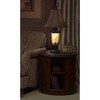 Kathy Ireland Garden Blossom 36 1/2" Tall Large Traditional French End Table Lamp Night Light Brown Bronze Finish Glass Single Living Room Bedroom - 4 of 4