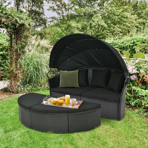 Black garden on sale day bed